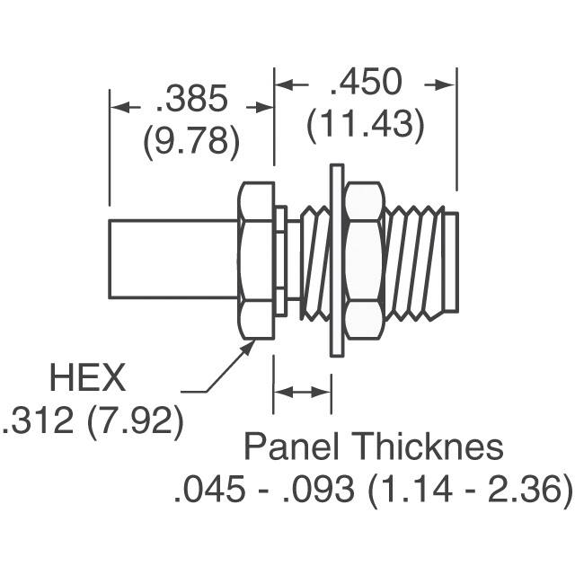 142-4307-401 Cinch Connectivity Solutions Johnson  Coaxial Connector (RF) Assemblies